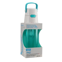 Butelka Dafi SOLID 0,5L z wkładem filtrującym (turkusowa) BARWIONY KORPUS - miniatura 2