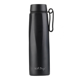 Butelka termiczna Vialli Design FUORI 500ml z uchwytem 12/24h (czarna) - miniatura 1
