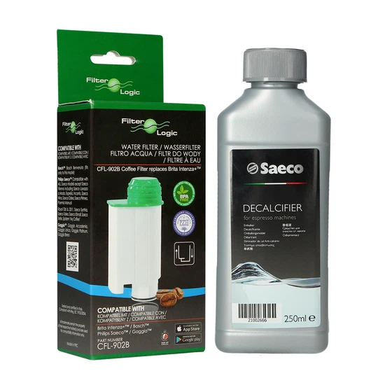 Zestaw do konserwacji ekspresu Saeco (FilterLogic CFL-902B + odkamieniacz Saeco CA6700/99 Evoca 250ml) - miniatura 1