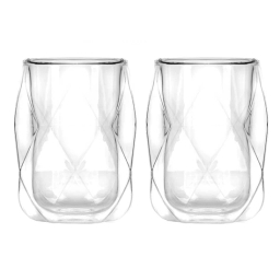 Szklanki termiczne do kawy i herbaty Vialli Design GEO 100ml (2szt.) 30442 - miniatura 1