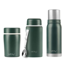 Zestaw termos Vialli Design FUORI (500ml+750ml+1000ml) - zielony - miniatura 1