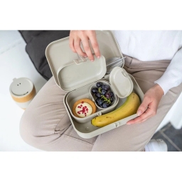 Zestaw śniadaniowy Koziol (lunchbox PASCAL + butelka bidon na wodę 425ml) beżowy - miniatura 2