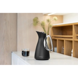 Termos z wkładem szklanym Vialli Design ALESSIA 1L (czarno-srebrny) 29217 - miniatura 4