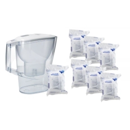 Dzbanek filtrujący Brita Aluna Frosted (biały) +7 filtrów Brita Maxtra PRO Pure Performance - miniatura 1