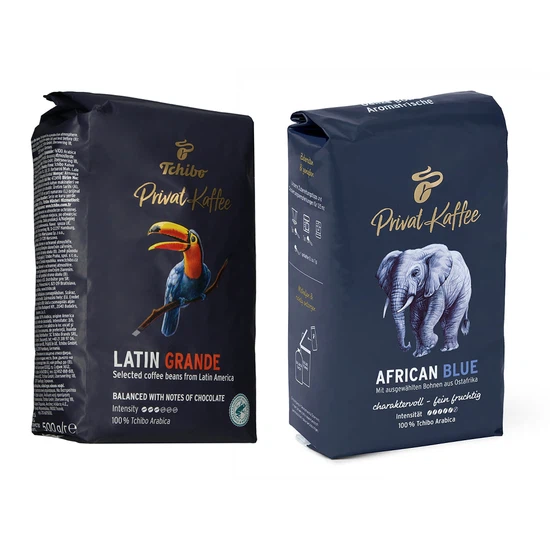 Kawa ziarnista Tchibo Privat Kaffee Guatemala Grande + African Blue 2 x 500 g - miniatura 1