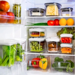 Zestaw pojemników prożniowych do przechowywania żywności DAFI SET5 (biały) - miniatura 7