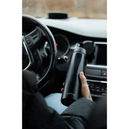 Butelka termiczna Vialli Design FUORI 500ml z uchwytem 12/24h (czarna) - miniatura 6