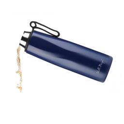 Butelka termiczna Vialli Design FUORI 500ml z uchwytem 12/24h (granatowa) - miniatura 2