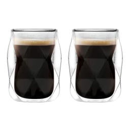 Szklanki termiczne do kawy i herbaty Vialli Design GEO 100ml (2szt.) 30442 - miniatura 2