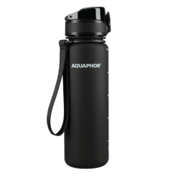 Butelka filtrująca wodę Aquaphor City 500ml (czarna) + opakowanie filtrów - miniatura 2