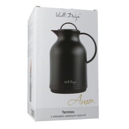 Termos konferencyjny z wkładem szklanym Vialli Design AMO 1L (czarny) 29248 - miniatura 3