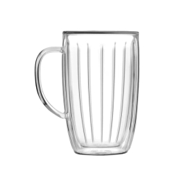 Szklanki termiczne do kawy i herbaty wysokie z uchem Vialli Design TULIP 350ml (4szt.) 28975 - miniatura 2