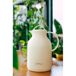 Termos konferencyjny z wkładem szklanym Vialli Design AMO 1L (kremowy) 27770 - miniatura 5