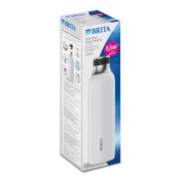Butelka ze stali nierdzewnej do saturtora Brita SodaTrio 650ml (biała) - miniatura 4