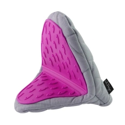 Rękawica kuchenna silikonowa bawełniana Vialli Design LIVIO 20740 (szaro-różowa) - miniatura 1