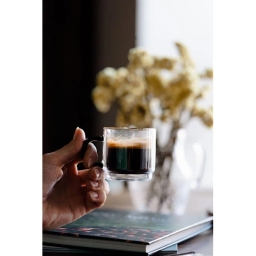 Szklanki termiczne do kawy espresso Vialli Design CARBON 80ml (4szt.) - miniatura 3