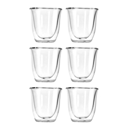 Zestaw szklanek termicznych do espresso DeLonghi 5513284431 DLSC300 (6szt.) - wersja 90ml - miniatura 1