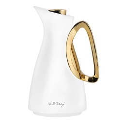 Termos z wkładem szklanym Vialli Design ALESSIA 1L (biało-złoty) 31043 - miniatura 1