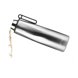 Butelka termiczna Vialli Design FUORI 500ml z uchwytem 12/24h (stalowa matowa) - miniatura 2