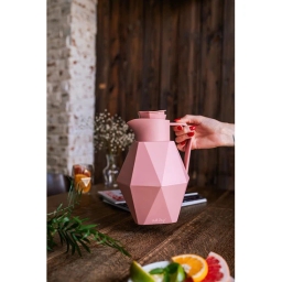 Termos z wkładem szklanym Vialli Design GEO 1L (różowy) 27510 - miniatura 5