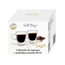 Szklanki termiczne do kawy espresso Vialli Design AMO 50ml (2szt.) 23055 - miniatura 8