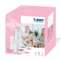 Dzbanek BWT AQUAlizer Station + 2 wkłady (magnezowy i magnezowo-cynkowy) + 2 karafki szklane - miniatura 1