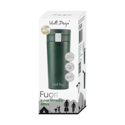 Kubek termiczny do kawy i herbaty Vialli Design FUORI 400ml (zielony) 27695 - miniatura 4