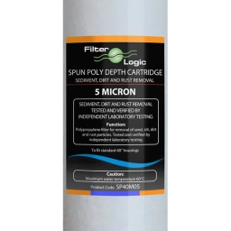 Wkład sedymentacyjny 40" polipropylenowy FilterLogic 5um SP40M05 Slimline (zestaw 4szt.) - miniatura 2