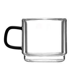 Szklanki termiczne do kawy espresso Vialli Design CARBON 80ml (4szt.) - miniatura 2