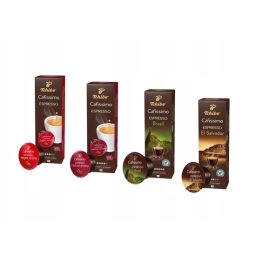 Zestaw kapsułek Tchibo Cafissimo: Espresso Intense Aroma + Elegant Aroma + Brasil + Salvador (40szt.) - miniatura 6