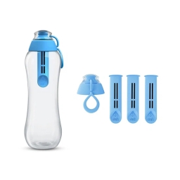 Butelka filtrująca DAFI 0,7L +4 filtry (niebieska) - miniatura 1
