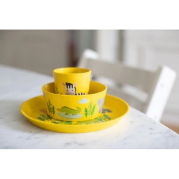 Zestaw śniadaniowy Koziol CONNECT AFRICA (talerzyk + miska + kubek) - miniatura 3