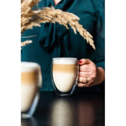 Szklanki termiczne do kawy z uszkiem Vialli Design NOA 360ml (4szt.) 29774 - miniatura 4