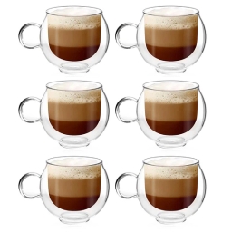 Szklanka termiczna do kawy i herbaty Vialli Design AMO 220ml 20276 (6szt.) - miniatura 1