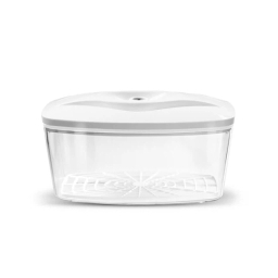 Pojemnik prożniowy do przechowywania żywności SeeYoo 2,7L (biały) z pompką manualną - miniatura 2