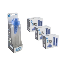 Butelka filtrująca do wody kranowej DAFI 0.5L (niebieska) +7 filtrów +4 nakrętki - miniatura 3