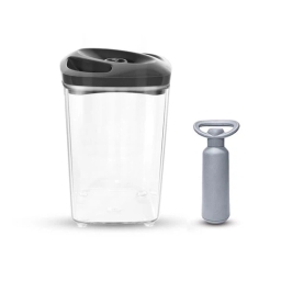 Pojemnik prożniowy do przechowywania żywności SeeYoo 1,3L (grafitowy) z pompką manualną - miniatura 1