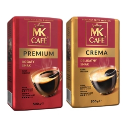 Kawa mielona MK Cafe Premium + Crema (2 x 500 g) - miniatura 1