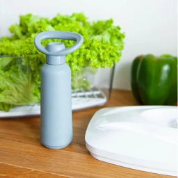 Pojemnik prożniowy do przechowywania żywności SeeYoo 2,7L (grafitowy) z pompką manualną - miniatura 5