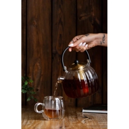 Zaparzacz do herbaty Vialli Design VOLARE 1000ml 1746 (złoty) - miniatura 6