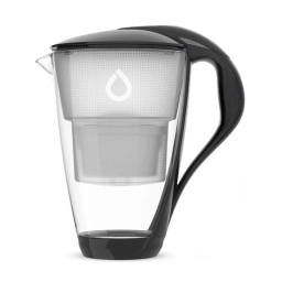 Dzbanek filtrujący szklany Dafi Crystal LED +6 filtrów UNIMAX (czarny) - miniatura 2