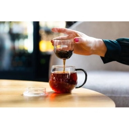 Szklanka do herbaty z zaparzaczem Vialli Design BOLLA 400ml 29736 (2szt.) - miniatura 6
