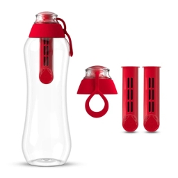 Butelka filtrująca DAFI 0,5L +3 filtry (czerwona) - miniatura 1