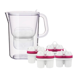 Dzbanek filtrujący BWT AQUAlizer Baseligth 2,6 l + 4 wkłady Mg2+ (biały) - miniatura 1