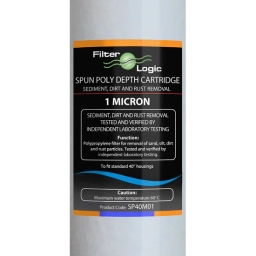 Wkład sedymentacyjny 40" polipropylenowy FilterLogic 1um SP40M01 Slimline (zestaw 4szt.) - miniatura 2