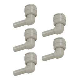 Kolanko łączące wężyk DMfit ATEU0404B (1/4" tube x 1/4" stem) 5szt. - miniatura 1
