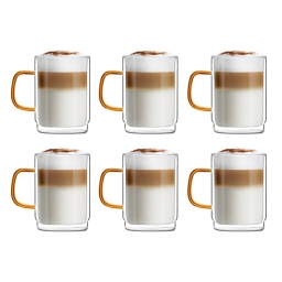 Szklanki termicznedo kawy Vialli Design AMBER 350ml (6szt.) - miniatura 1