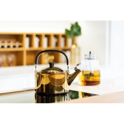 Czajnik z gwizdkiem Vialli Design DIAMANTE 1,5L (złoty, polerowany) 29187 - miniatura 3