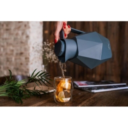 Termos z wkładem szklanym Vialli Design GEO 1L (grafitowy) 27503 - miniatura 5