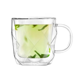 Szklanka termiczna kubek do kawy Vialli Design GEO 450ml 28517 - miniatura 3